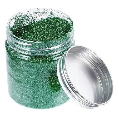 Produktbild: Hohopeti Grünes Feines Bastelglitzerpulver für Nägel Gesichtsglitzer Epoxidharz Basteln