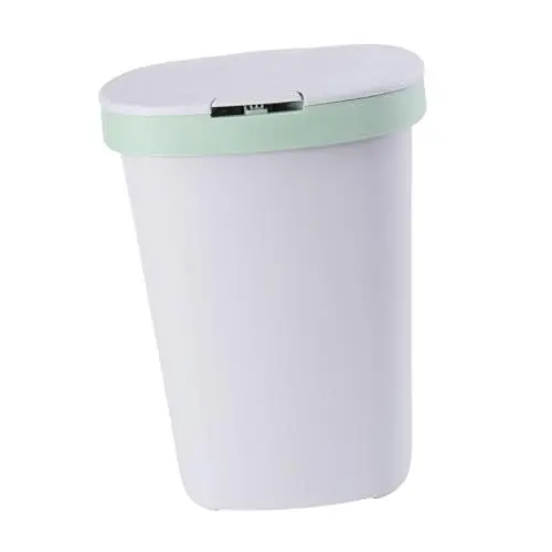Produktbild: Hohopeti Recyclingbehälter Mit Deckel Automatisch Öffnender Mülleimer Großes Fassungsvermögen Küchenmülleimer Mülleimerknopf Für Geruchsbelästigung Zu Hause Größe L Hellgrün