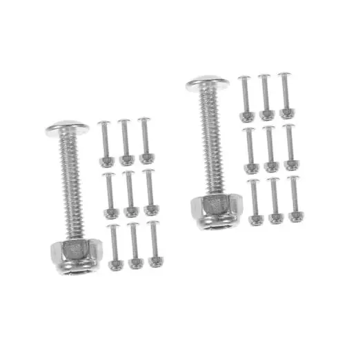 Produktbild: Hohopeti 2sets Ersatz Tischfußball Teile Metall Mutter Schraube Set Robust Tisch Fußball 10 Stücke * 2