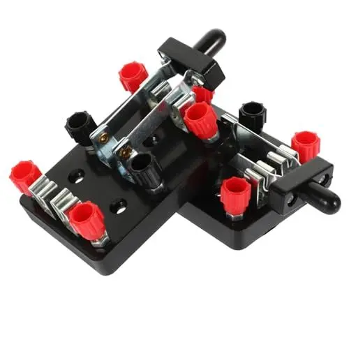 Produktbild: Hohopeti 2St zweipoliger Umschalter trennen Doppelpol Experimenteller Test circuit Elektrische Schaltung Experimentierschalter Experimentiergeräte Laborgeräte für Labor Plastik Black