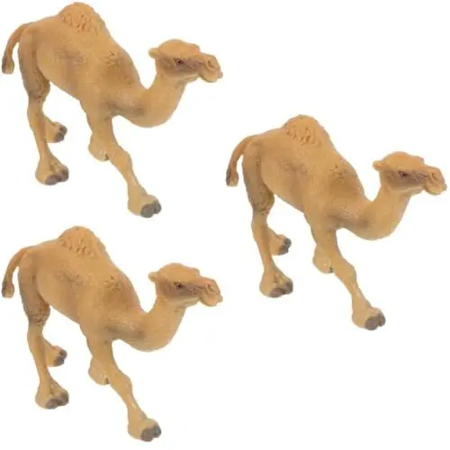 Produktbild: Hohopeti Kunststoff Kamel 3st Simulation Kamel Modell Mini-kamelfigur Kamel Künstliches Kamelfigurenspielzeug Kamel-modell Kleines Kamel Schmücken Kamelfiguren Für Kinder Stehende Kamelfiguren Plastik