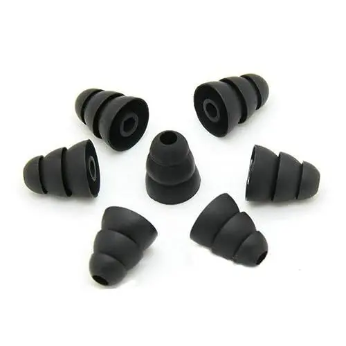 Produktbild: Hohopeti Geräuschisolierende Silikon-ohrstöpselkappen 5 Paar 3 8-mm-ohrhörerspitzen Weich Und Bequem Für In-Ear-kopfhörer