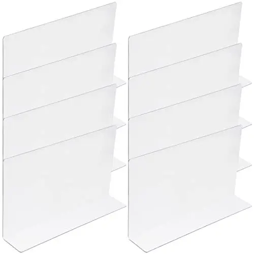 Produktbild: Hohopeti 8 STK Trennplatte Organizer für Schrank Organizer durchsichtig klar Schrankorganisation Regalteiler Schubladenteiler Büroregale Kunststoffteiler für Regale Schrankteiler PVC
