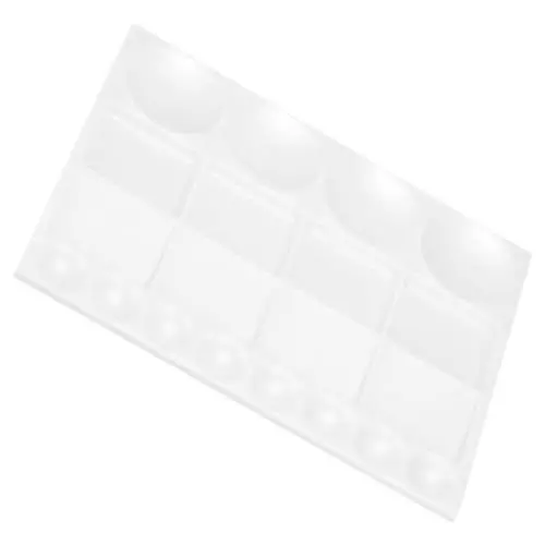 Produktbild: Hohopeti Aquarellmischer praktische Aquarellpfanne Pigmentschalen Gel-Palette malerpalette malerzubehör Paletten für Ölgemälde Mischtabletts für Aquarellpigmente Plastik Weiß