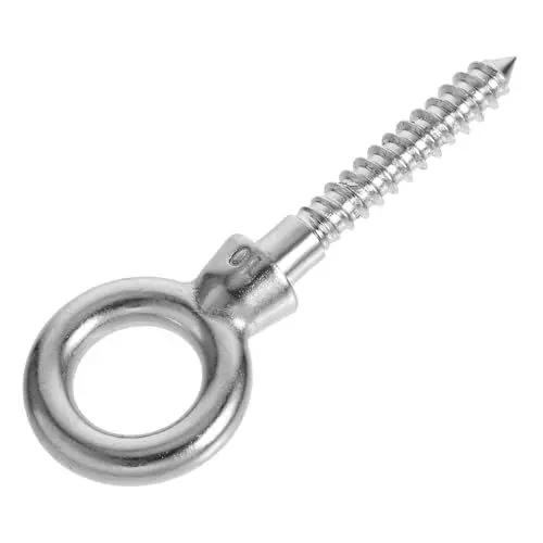Produktbild: Hohopeti Augenschrauben Edelstahl Augenschraube Augenschrauben Augenschrauben Robuste Metall Schraubösen Hängende Hardware Einschraubbare Augenschrauben Kleine