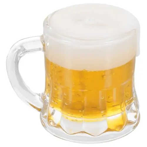 Produktbild: Hohopeti Bierkrug Kerze Bierglas Party Bierbecher Kleines Weinglas Kleiner Getränkebecher Herrengeschenke Kleiner Bierbecher Mini Glas Bierdekor Glas Mini Weinbecher Glas