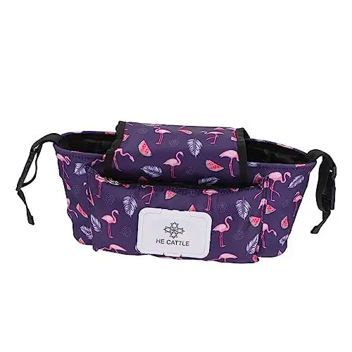 Produktbild: Hohopeti Kinderwagen Tasche Kinderwagen Organizer Tasche Kinderwagen Becherhalter Kinderwagen Zubehör Kinderwagen Organizer Wickeltasche Organizer Kinderwagen Aufbewahrungstasche