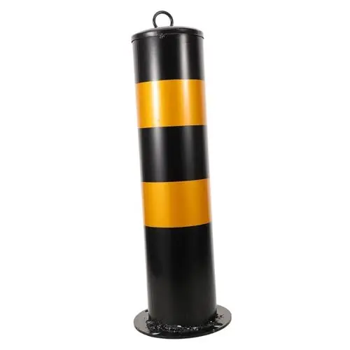 Produktbild: Hohopeti Warnposten Sicherheitspfosten Parkschranke Parkassistent-Stoppschild Absperrkegel Parkkegel Stahlrohr stoßstange Einfahrt Barriere Garagenparkassistent Leitkegel Rostfreier Stahl