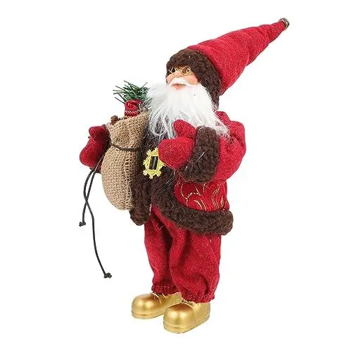 Produktbild: Hohopeti Weihnachtsmann Figurine Mini Santa Claus Deko Für Weihnachten Tisch Und Regalverschönerung Festliche Atmosphäre Für Zuhause Und Geschäft Für Und Dekoration