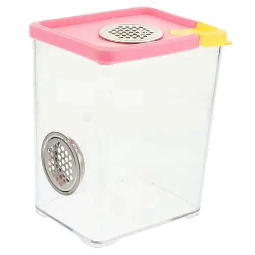 Produktbild: Hohopeti Exquisites Reptiliengehege aus Acryl 360°-Sicht Futterbox für Vogelspinne Frosch Spinne langlebig und praktisch