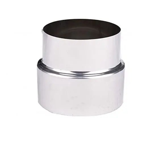 Produktbild: HOHOVYVY Ofenrohr Reduzierung von Ø 110 mm auf Ø 100 mm, Rauchrohrreduzierung, Reduzierung Ofenrohr Rauchrohr Reduzierstück Kaminrohr, Edelstahl Schornstein Premium Kaminrohr Abgasrohr