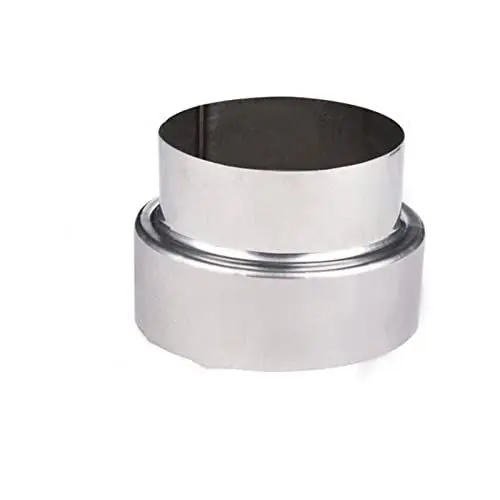 Produktbild: HOHOVYVY Ofenrohr Reduzierung von Ø 120 mm auf Ø 100 mm, Rauchrohrreduzierung, Reduzierung Ofenrohr Rauchrohr Reduzierstück Kaminrohr, Edelstahl Schornstein Premium Kaminrohr Abgasrohr