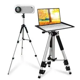Produktbild: HOIN Projektor Ständer Aluminium-Multifunktions-Stativ Laptop Ständer mit Tray-Einstellbarer Stativ-Laptop-Projektor-Stand, 17