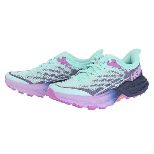 Produktbild: HOKA ONE ONE Women's Speedgoat 5 Running Shoes, Blue Coral Camellia, 41.5 EU, Sunlit Ocean Night Sky, 41 EU