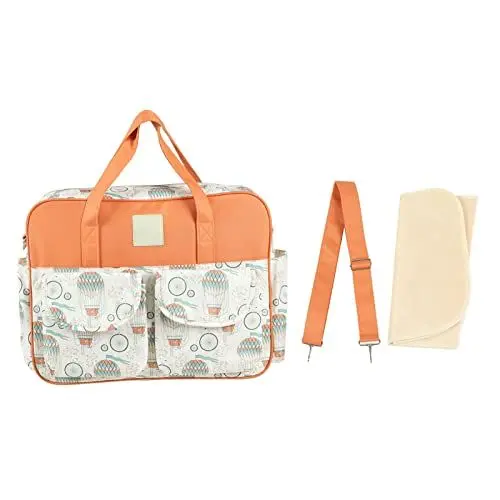 Produktbild: HOKZYHOUSE Baby Messenger Wickeltasche, Tragbare Wasserdichte Umhängetasche mit Großer Kapazität, Wickeltasche Messenger für Schwangere Mütter(Heißer Ballon)