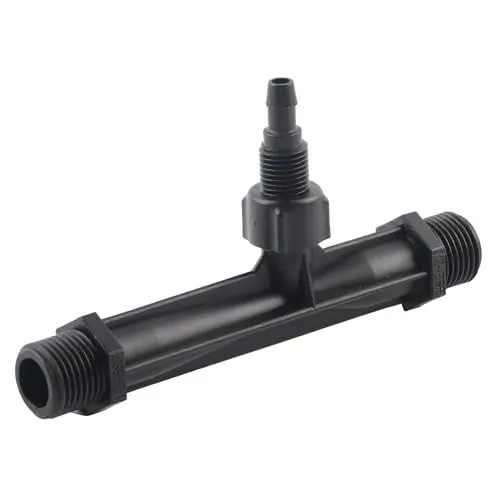 Produktbild: HOKZYHOUSE Schwarze Tropfbewässerungs-Sets, 1/2 Zoll, 3/4 Zoll, 1 Zoll Bewässerungsrohr, Düngermischer, Injektor, Landwirtschaftswerkzeug, Kunststoff(G1/2 quarter)