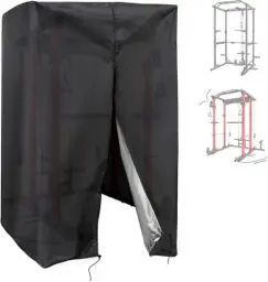 Produktbild: HoldOneLight Squat Rack Cover, wasserdichte Outdoor Gym Equipment Covers mit Reißverschluss für Kniebeugen-Rack/Gewichtheber-Rack/Heim-Fitnessgerät