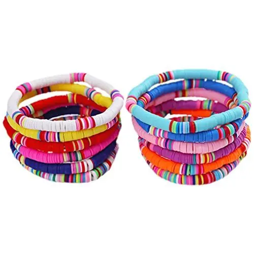 Produktbild: Holibanna 12St Armband aus Ton Armband für Frauen Charm-Armbänder für Damen Armband elastisch Handgelenk- Perlen-Stretch-Armband Böhmen Sommerstrand Polymer-Ton Fräulein