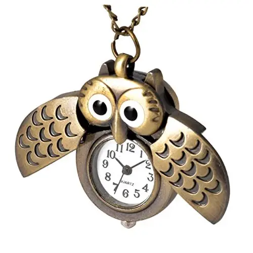 Produktbild: Holibanna Eulen-taschenuhr Vintage-taschenuhr in Antik-Messing-eulenform