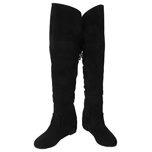 Produktbild: Holibanna Overknee-Stiefel Für Damen Lange Knielange Stiefel Modisches Design Für Freizeit Und Party Ausgewähltes Material Sehr Warm Und Angenehm Zu Tragen