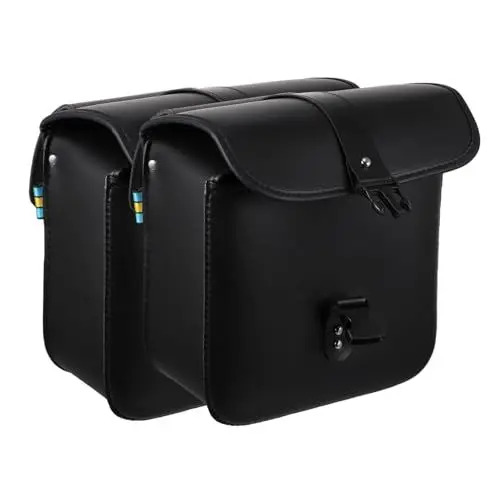 Produktbild: Holibanna 1 Paar Seitentaschen Für Motorräder Seitengepäck Seitliche Gepäcktasche Seesack Aus Leder Satteltaschen Aus Leder Für Motorräder Koffer Pu Umrüsten