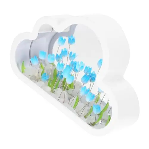 Produktbild: Holibanna 1 Satz Nachtlichtverzierung Dekorative Tischlampe Tulpenlampe Leuchtet Diy Tulpen-nachtlampe Wolkenlichter Für Schlafzimmer Blumen-nachtlicht Wolkenlampe Led Künstliche Abs