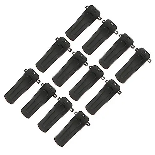 Produktbild: Holibanna 1 Satz Teiliges Gürtelclips Für Funkgeräte Langlebige Und Praktische Clips Zur Befestigung An Gürteln Kompatibel Mit Baofeng Und Einfach Zu Bedienen Für Täglichen Gebrauch 12 Stück