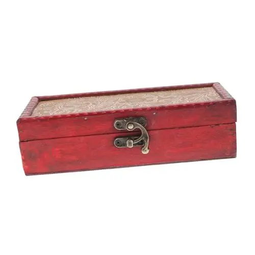 Produktbild: Holibanna 1pc Vintage Schmuck Box Organizer Mini Schmuck Lagerung Box Elegante Holz Design