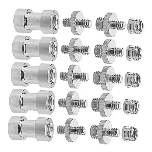 Produktbild: Holibanna 1satz Schraubenadapter Teiliges Metall-Adapter Kit Für Kamera Stativ Und Zubehör Präzise CNC-bearbeitung Kompatibel Für Fotografen Und Videografen