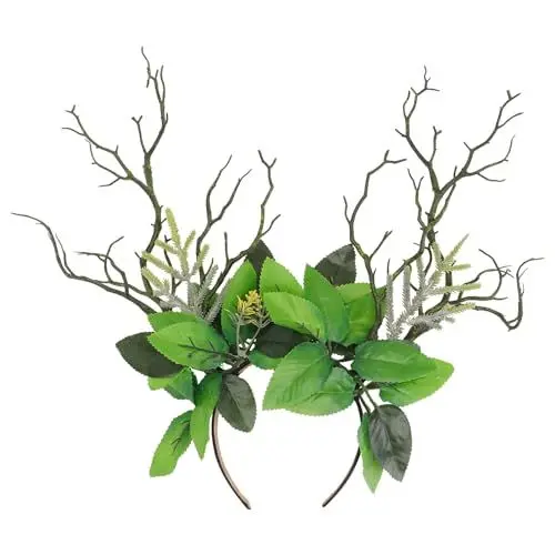 Produktbild: Holibanna 1stk AST Blätter Stirnband Blumenstirnband Für Frauen Haarreifen Halloween-Cosplay-Requisite Party-Kopfschmuck Party-Haarschmuck Rentier Haarbänder Gotisch Harz Fräulein Feenkleid
