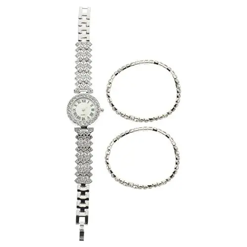 Produktbild: Holibanna 2St Quarz-Armband Strass Uhr Armbänder für Paare Damenuhr Weihnachtssto Geschenke