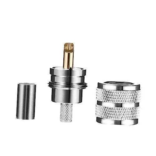 Produktbild: Holibanna 2Stücke Uhf Lötstecker Koaxialstecker für Hochtemperaturbeständiger Adapter für Funkgeräte Antennenanwendungen Langlebig Effizient