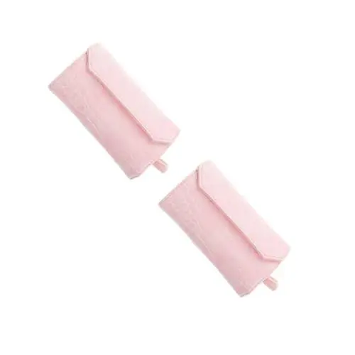 Produktbild: Holibanna 2 Stück Schmuck Aufbewahrungsrolle Schmuckbeutel Ohrringhalter Schmuck Halsketten Organizer Schmuck Organizer Tasche Reise Schmucketui Krokodilmuster + Kunstfaser Samt