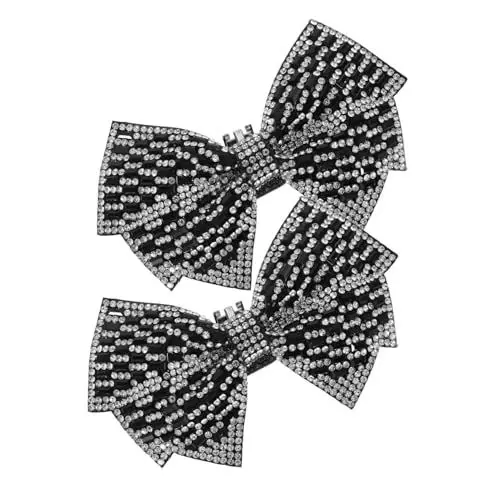Produktbild: Holibanna 2stücke Schuh Charms Mit Schleifen Design Abnehmbare Strass-schuhe Dekoration Für Braut Und Partyschuhe Schuhaccessoires Für Verschiedene Anlässe