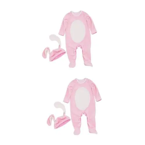 Produktbild: Holibanna 4-teiliges Einteiler-kostüm Für Babys Overall Mit Ohren Ärmeln 0–3 Monate Für Fotos Und Veranstaltungen