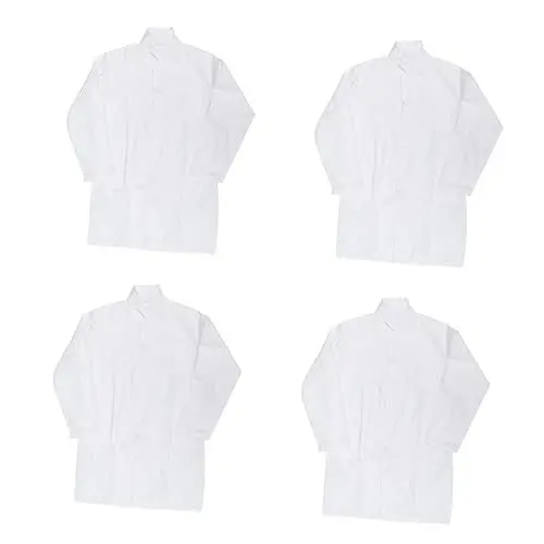 Produktbild: Holibanna 4 Stück Kinder Weiße Mäntel Wissenschaftler-outfit Kleid Für Mädchen Laborkittel in Kindergröße Kinderlaborkittel Masse Cosplay-zubehör Mädchen Anzug Mantel Junge Krankenschwester