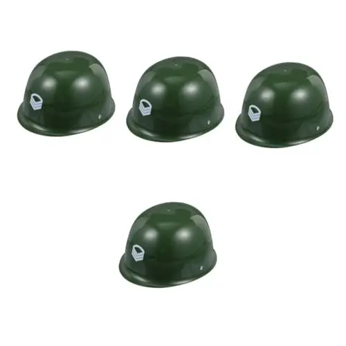 Produktbild: Holibanna 4 Stück Kindersoldat Mütze Kinder-Rollenspiel-Requisite Camouflage-Hüte Spielzeuge Helme für Kleinkinder Plastikhut für Kinder kreatives Spielzeug Cosplay Kleidung Make-up-Tools