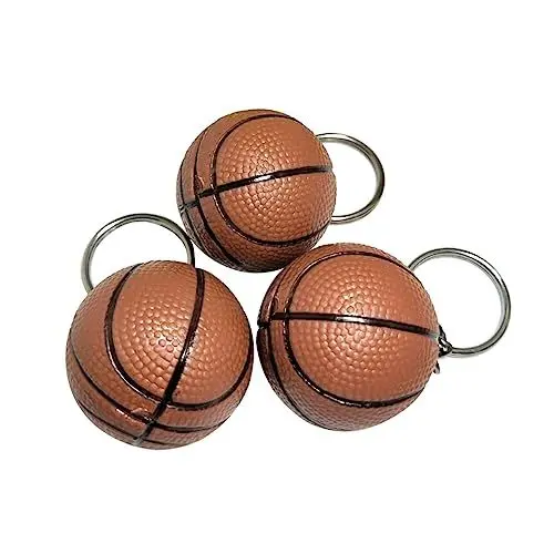 Produktbild: Holibanna 4 Stück Schlüsselbund-Souvenir Sport-Schlüsselanhänger Christbaumschmuck Auto Sport Schlüsselhalter Schlüsselanhänger dekor Schlüsselanhänger-Anhänger Basketball schmücken