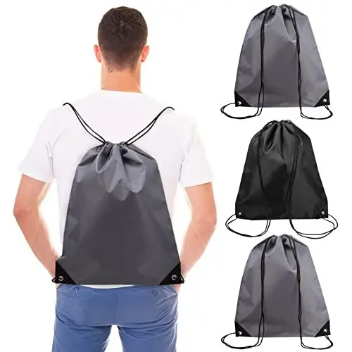 Produktbild: Holibanna 4stücke Turnbeutel Mit Kordelzug Große Kapazität Beutel Aus Polyestergewebe Rucksack Für Fitnessstudio Wandern Camping Und Schule