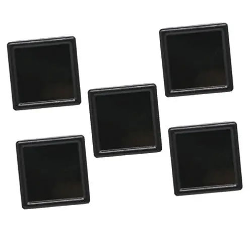 Produktbild: Holibanna 5Er Boxen Edelsteine ​​Glas Rock-Vitrine Edelstein-Schaukästen mit durchsichtigem Deckel aufbewahrung für schmuck schmuck-aufbewahrung lose Steinkiste Edelstein-Etui Plastik Black