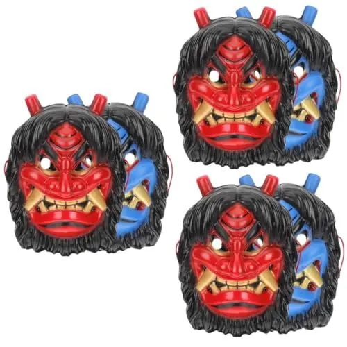 Produktbild: Holibanna 6 Stk Partymaskendekoration Gesichtsmaske halloween schminke Geisterkostüm Halloween-Cosplay-Masken Outfit Kleidung schreckliche Partydeko gruselige Cosplay-Maske Dämon schmücken