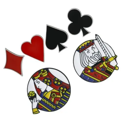 Produktbild: Holibanna Einzigartiges Poker-broschen-set Anstecknadel Für Damen Und Herren Modische Brosche Abzeichen Kragen
