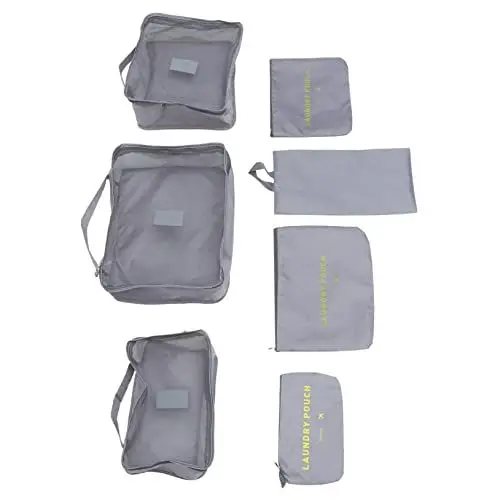 Produktbild: Holibanna 7St Reise-Aufbewahrungstasche Reiseorganisationstaschen für Gepäck Gepäck+Sets Make-up-Organizer-Tasche Reisetasche für die Reise Reisewürfel Reiseutensilien Koffer einstellen