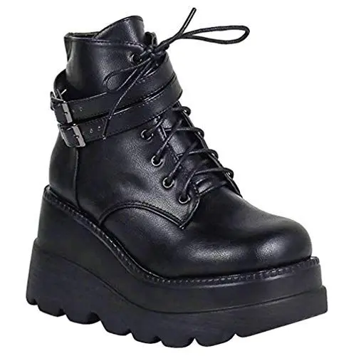 Produktbild: Holibanna Elegante Damenstiefel Mit Runder Spitze Und Dicker Sohle – Unbequeme Stiefel – Modisch Und Vielseitig