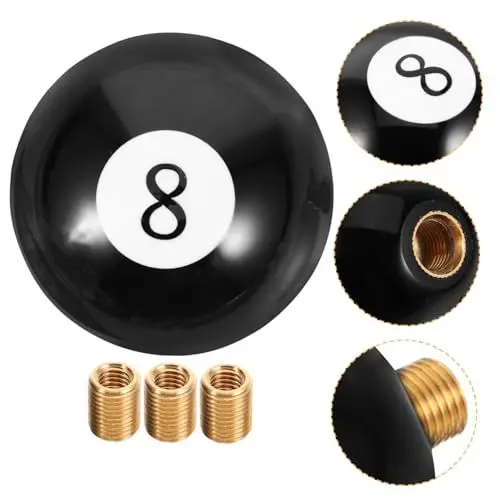 Produktbild: Holibanna Auto Getriebekopf Acht Universal Schaltknauf Billard-schaltknauf Billardkugel-schaltknauf Runder Kugelschaltknauf Pool-Billard-Kugel Schaltkopf Metall Kopf Verschieben Universal-