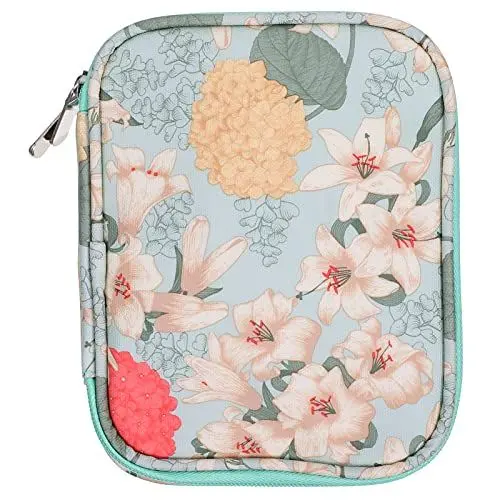 Produktbild: Holibanna Doppelter Reißverschluss Häkeltasche für Strickzubehör Tragbare Aufbewahrung für Häkelnadeln und Zubehör Grünes Design für Unterwegs Hause