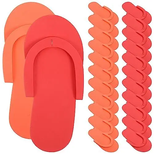 Produktbild: Holibanna EVA Einweg Pediküre Hausschuhe 12 Paare Komfortable Einweg Anti Tragbare Leichte Foam Duschkurrika Hausschuhe für Strandhotel Salon Einweg Pantoletten