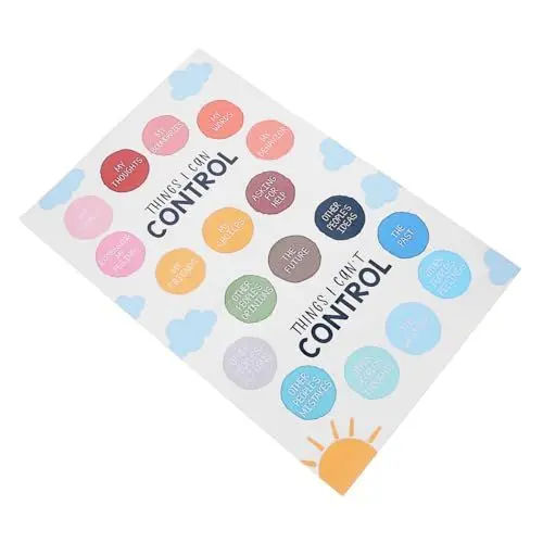 Produktbild: Holibanna Emotionale Poster Bunte Wandkunst für Wohnzimmer und Kinderzimmer Lustige Emotionen Lernposter Wasserfest Kratzfest für Klassenzimmerdekoration