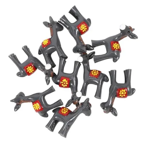 Produktbild: Holibanna Esel-Ornament Aus Kunstharz Miniatur-Esel-Figur Kleine Stehende Esel-skulptur Garten-Dekoration Party-schmuck