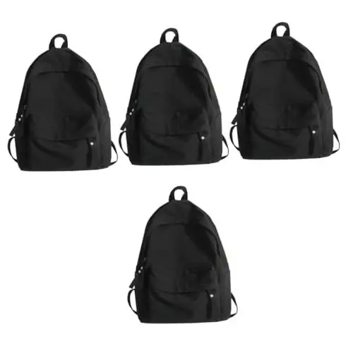 Produktbild: Holibanna Groß 4 Stück Studenten Rucksack Laptop-Umhängetasche Laptop-Schultertasche Büchertasche Rucksack mit großer Kapazität großer Nylonrucksack Unternehmen Aufbewahrungstasche Reisen